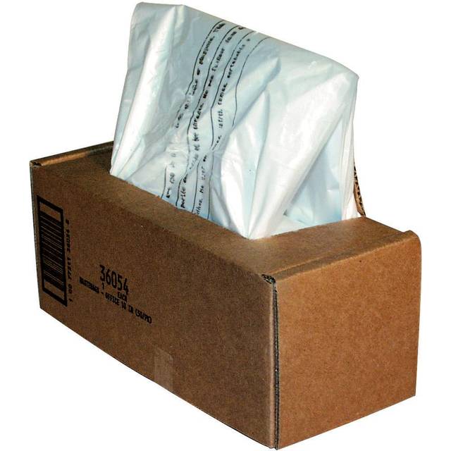 Fellowes Powershred Shredder Bags for 125/225/2250 Series Shredders, 50 Bags & Ties (36054)