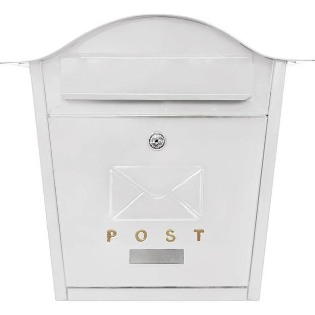 Vic ClassicLiving Wall Mounted Letter Box - White