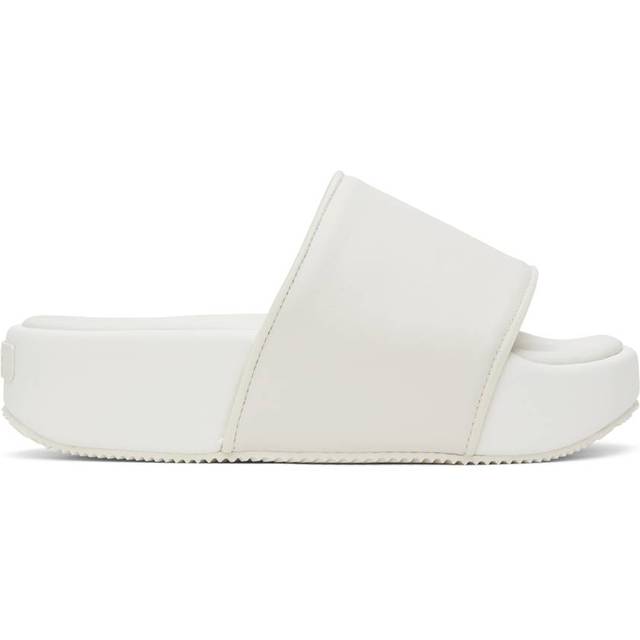 Y-3 Off-White Cushioned Platform Slides - off white/off white/ - UK 12