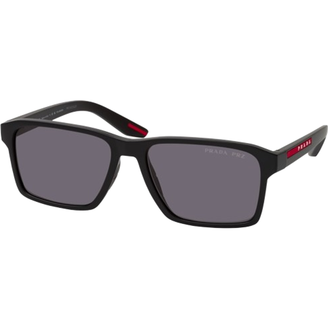 Prada Linea Rossa PS 05YS DG002G, SQUARE Sunglasses, MALE, polarised, available with prescription - Black