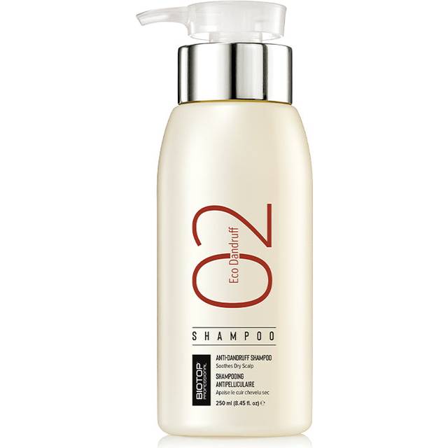 Biotop Professional 02 Eco Dandruff Shampoo - Dry Scalp Treatment & Hydrating Shampoo with Pro Vitamin B5  Zinc Pyrithione & Chamomile - Reduces Irrit
