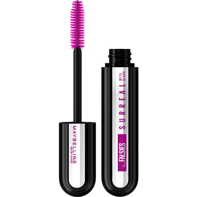 MAYBELLINE NEW YORK The Falsies Surreal Volymgivande och förlängande maskara Ultrasvart Skugga Meta Black 10 ml