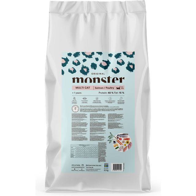 Monster Pet Food Cat Original Multicat Salmon/Poultry 10 kg