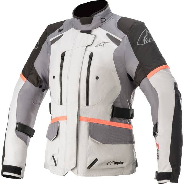 Alpinestars Stella Andes V3 Drystar Ladies Motorcycle Textile Jacket, black-grey-white, Size L for Women