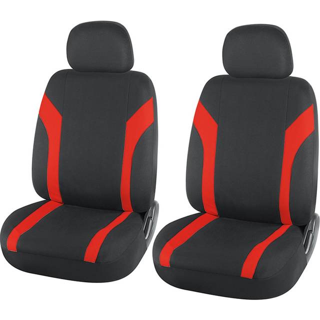Halfords Essential Seat Cover Black/Red Non Airbag
