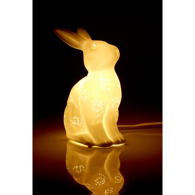 Kids Rabbit Night Light - White (27cm H X 17cm W X 17cm D)
