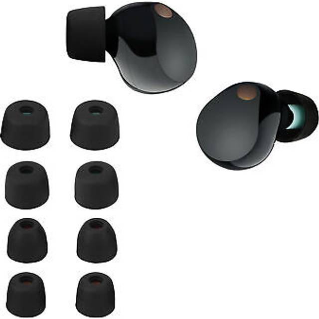 kwmobile 8 x ersättande öronspetsar kompatibla med Sony WF-1000XM5/WF-1000XM4 – set med silikonöronproppar för hörlurar