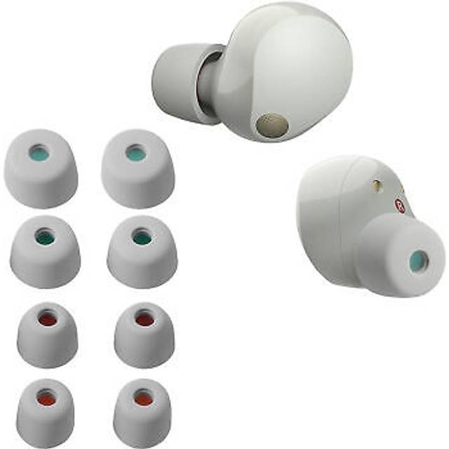 kwmobile 8x Ear Tips Compatible with Sony Ear Tips Replacement 4 Size Set Silicone Earphone Cap WF-1000XM5 / WF-1000XM4 - - vit