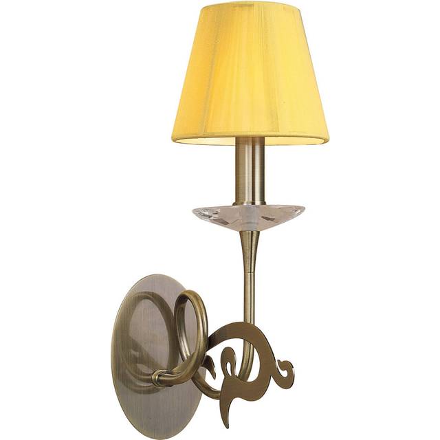 Mantra M0379AB/S Acanto Wall Lamp Switched 1 Light E14 Antique Brass A
