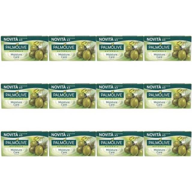Palmolive Naturals Moisture Care Bar Soap with Olive (3x90g) (Pack of 12)