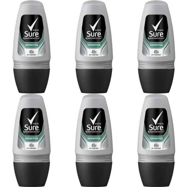 Sure Men Sensitive Roll-On Anti-Perspirant Deodorant 50ml (Pack of 6)