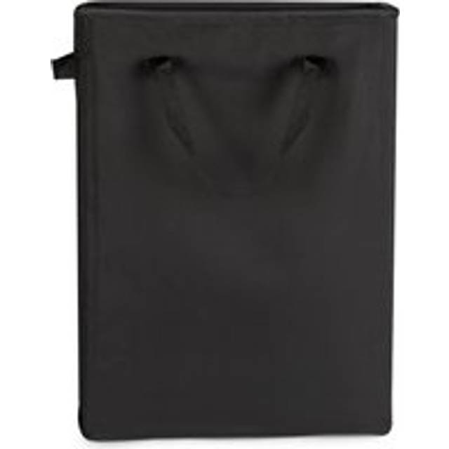 45L Slim Laundry Basket with Handles Black | M&W