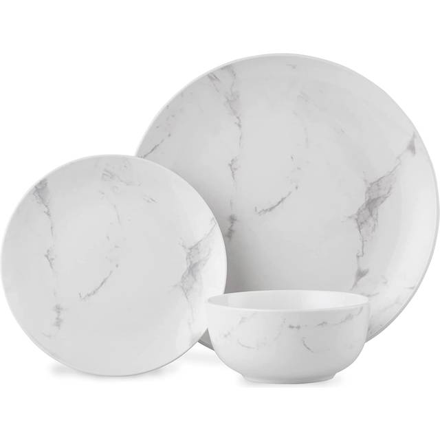 Lewis's 12 Piece Marble Dinner Set | TJ Hughes