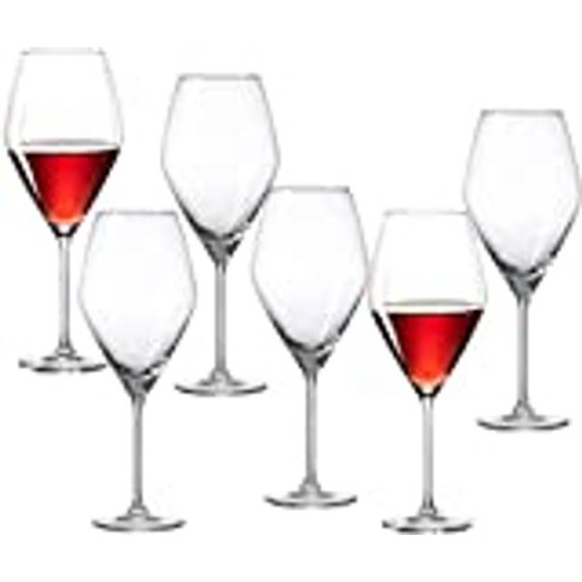 Ritzhoff & Breker rödvinsglas-set salsa, 6 delar, 470 ml, glas, röd