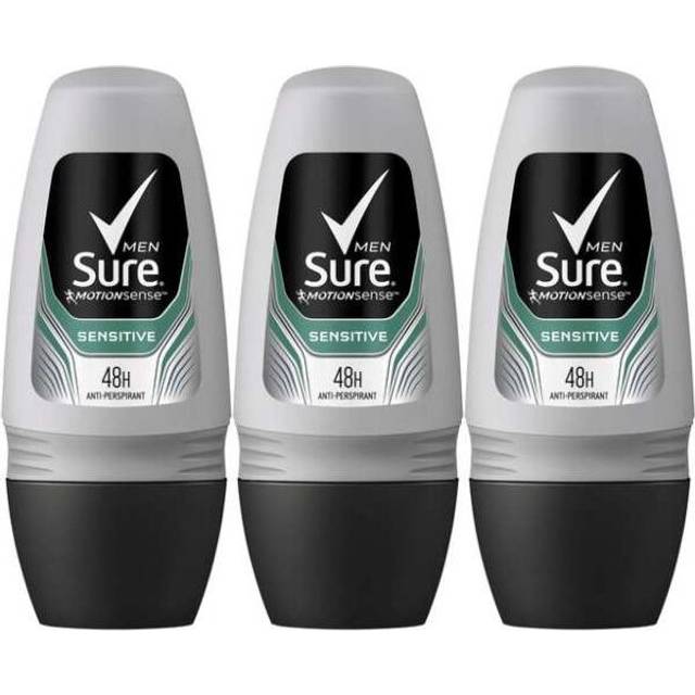 Sure Men Sensitive Roll-On Anti-Perspirant Deodorant 50ml (Pack of 3)