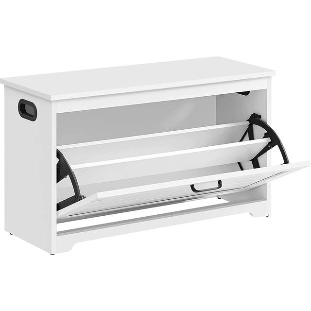 Shoe Bench with Folding Door and Handles