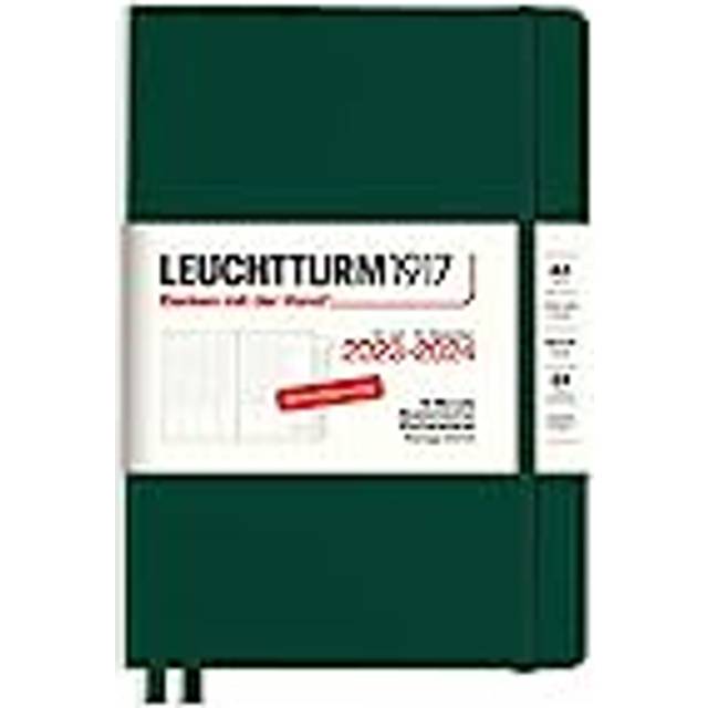 LEUCHTTURM1917 367546 akademisk veckoplanerare medium (A5) 2024, 18 månader, skogsgrön, tysk