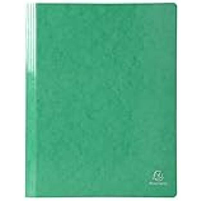 Exacompta Iderama Flat Bar Files Flat A4 Pack of 25 355gsm, Dark Green