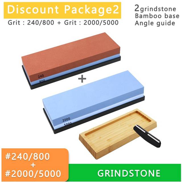 (a-Set 2 Commonly used) Kitchen Tool 240-8000 Grit Knife Sharpener Stone Grinding Stones Corundum Whetstone Sharpening Stone Water Stone