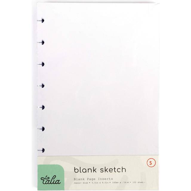 Talia Discbound Notebook Refills (Junior (5.5in x 8.5in)  Blank Pages)