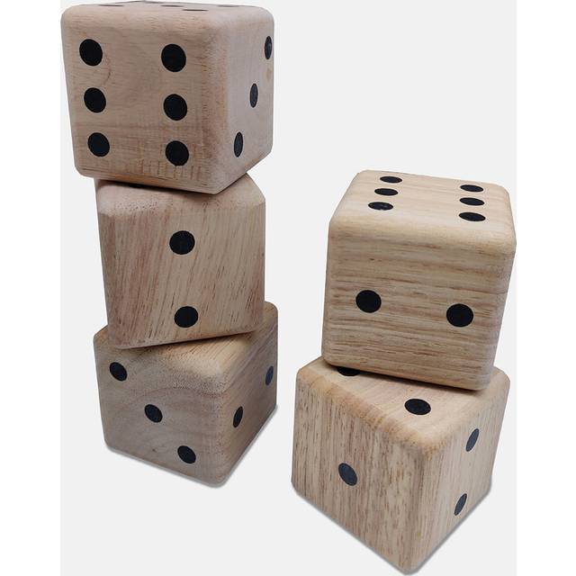 Flamingo Games Giant Dice Garden Game - Brown (32cm H X 9cm W X 9cm D)