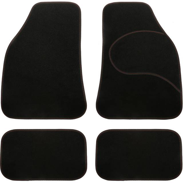 Halfords Carpet Car Mats Red Trim