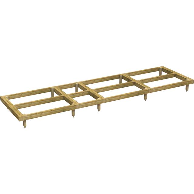 Power 14' x 4' Shed Base Kit, Brown