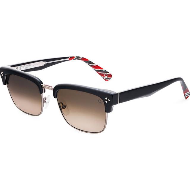 Etnia Barcelona Port Lligat Sun SLBK Men's Sunglasses Black Size 54 - Black Silver (54)