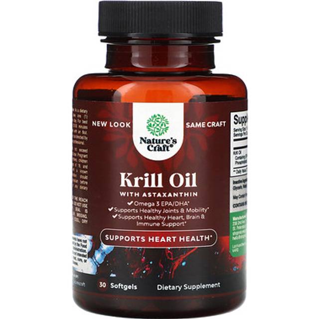 Nature's Craft  Krill Oil with Astaxanthin  30 Softgels