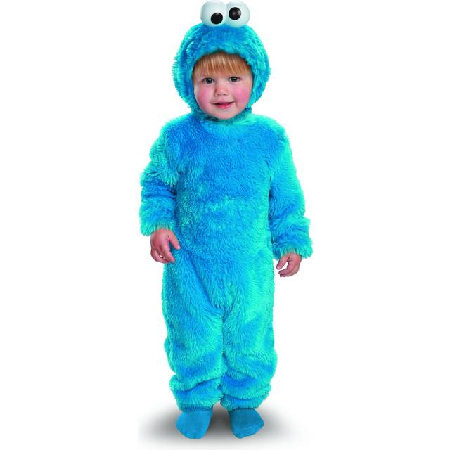 Toddler Cookie Monster Costume w/ Light-Up Eyes - Blue (3T/4T)