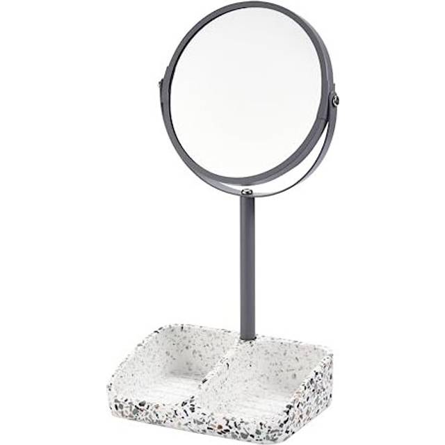 TranquilBeauty Marble Makeup Mirror - Terrazzo Table Top Glass