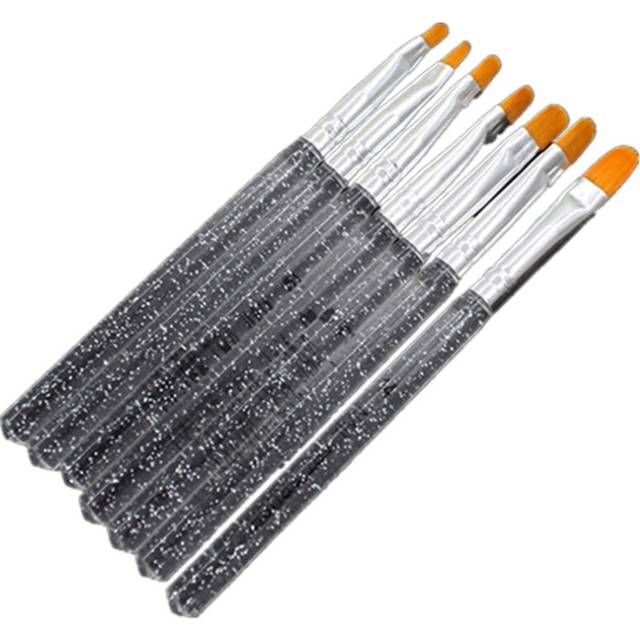 2PCS UV Gel Acrylic Crystal Design Builder Painting Nail Art Brush Pen Tool Set Crystal Painting Drawing Carving Pen Set