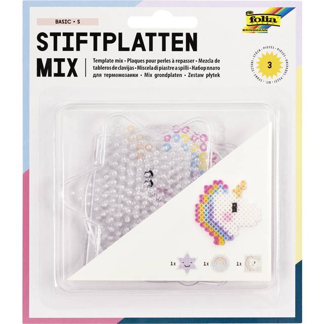 Bügel-Perlen Schablonen, 3-teiliges Set