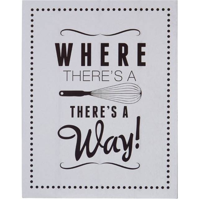 Premier Housewares - Where There's a Whisk Wall Plaque