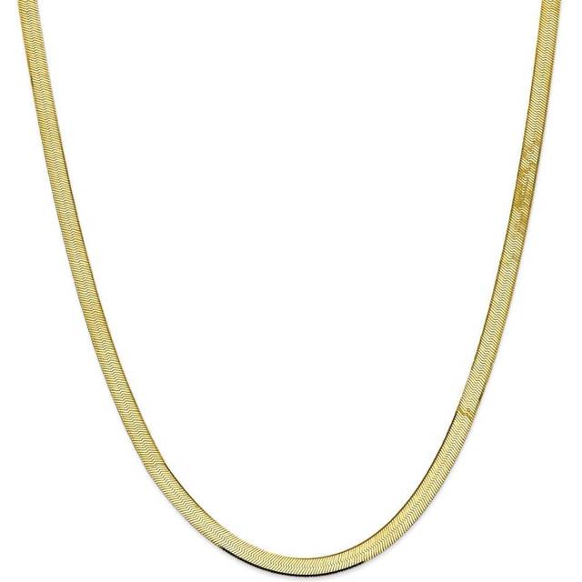 Quality Gold 10SK055-24 10K Yellow Gold 5.5 mm Silky 24 in. Herringbone Chain