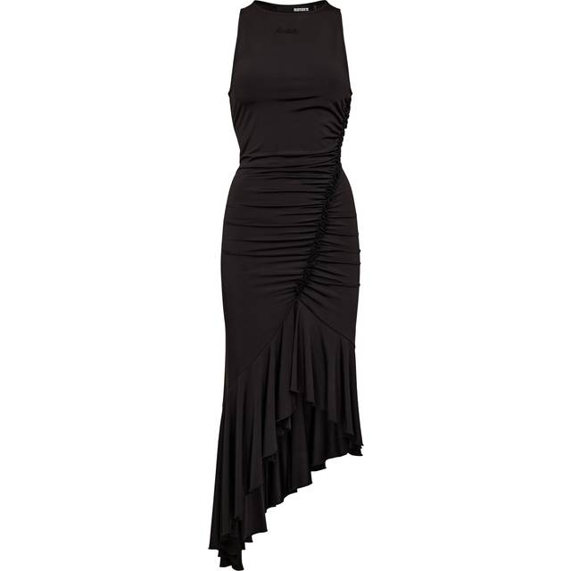 Rotate Birger Christensen Asymmetric Stretch-Jersey Dress - DK 42/UK 14 - Black - UK 16