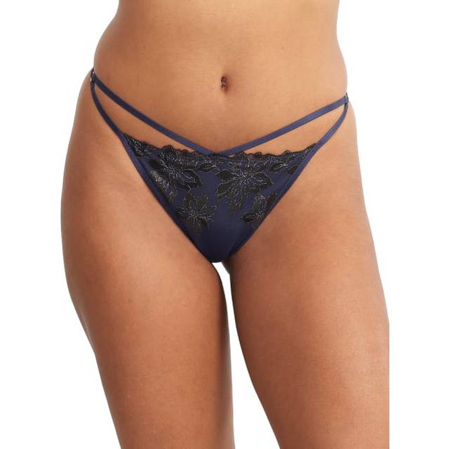 Pour Moi Roxie G-string - Midnight/Black - XS - 8
