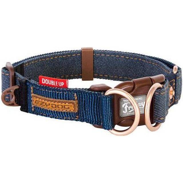 Ezydog Halsband Dubbel Up Corduroy Denim / M 29-40cm