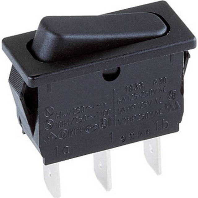 Marquardt 1833.3302 Vippekontakt 1833.3302 250 V/AC 10 A 1 x On/On IP40 Klikkende 1 stk