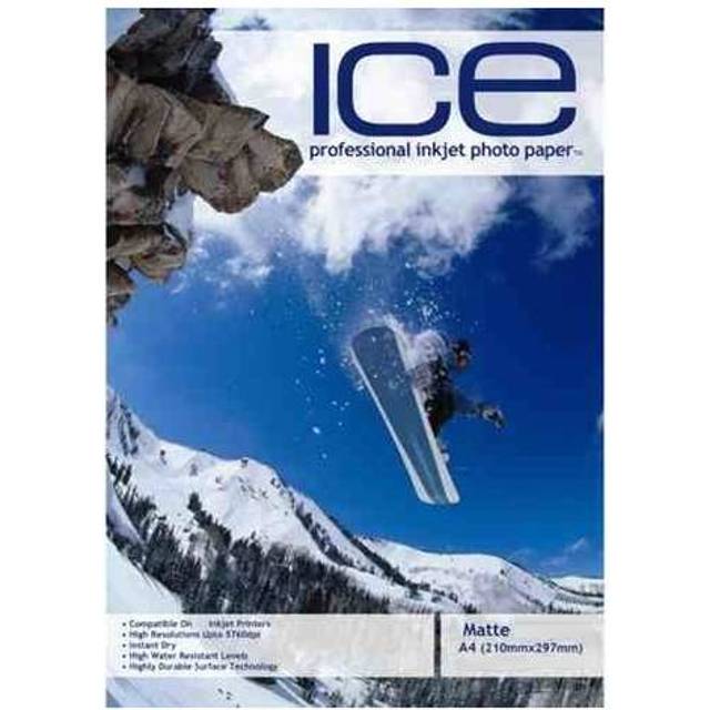 Ice Duo Matte Coated A4 Professional very thick Inkjet Photo Paper/Card 300gsm - 20 Packs of 50 Sheets - Buy The Box