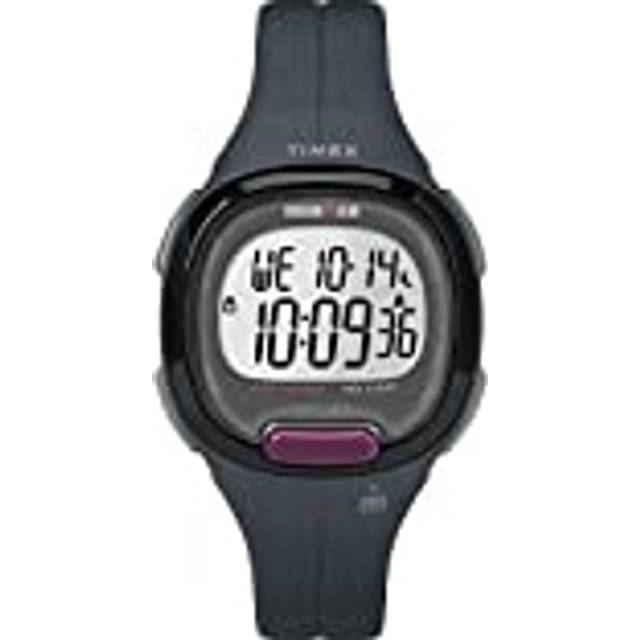 Timex Women&#39;s TW5M20000 Ironman Transit Mid-Size Gray/Purple Resin Strap Watch