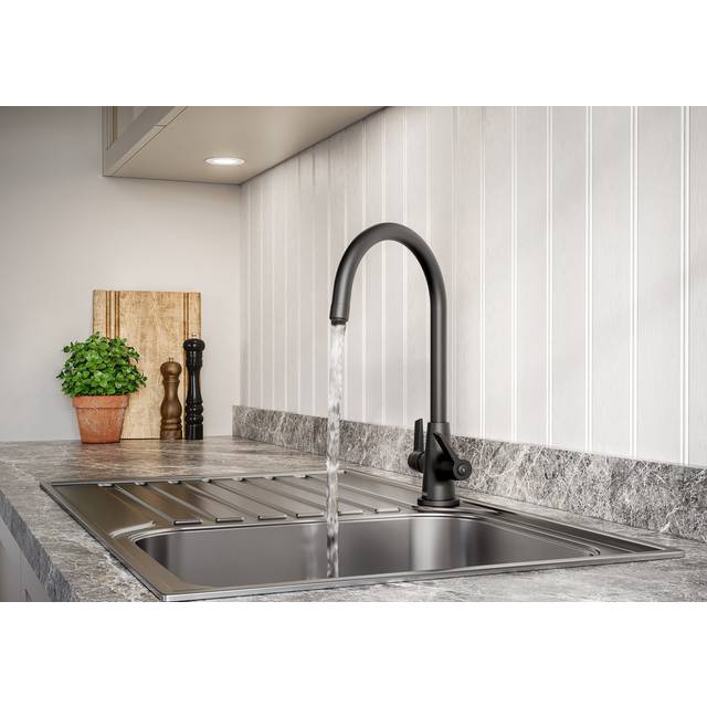 Bristan Echo Kitchen Faucet - Black (19cm)
