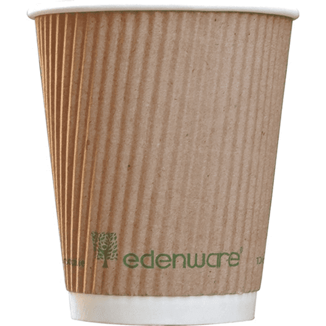 Ripple Kraft PLA Lined Hot Cup 22cl (1 x 500)