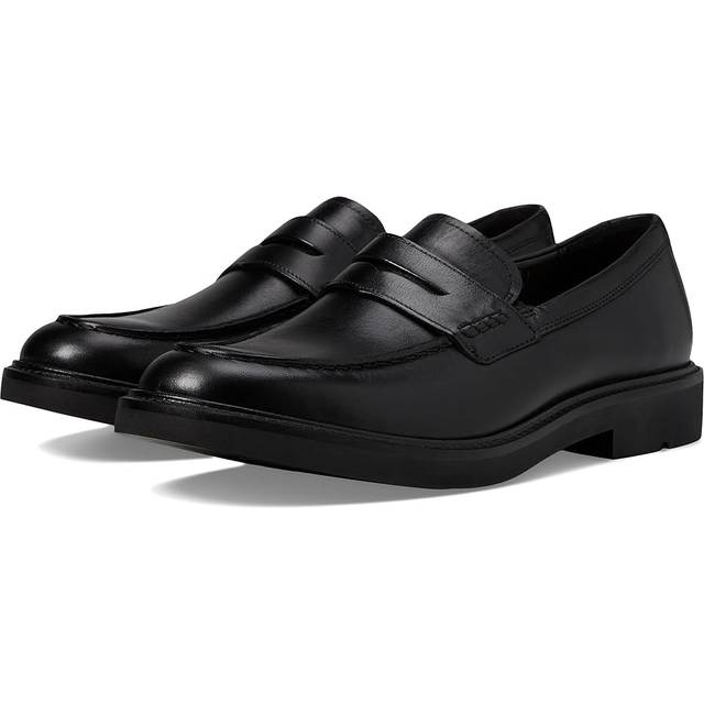 Ecco - Metropole London - Svarta loafers i skinn storlek 43 - Black (43)