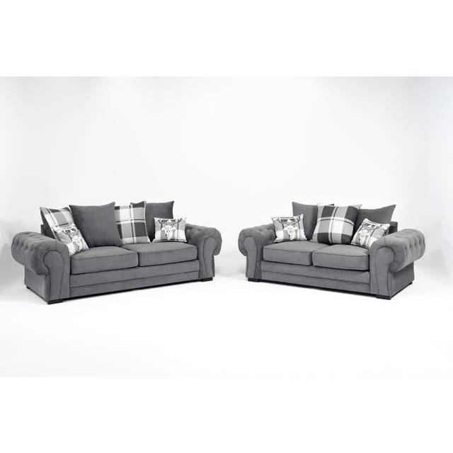 Verona 3+2 Sofa Set - Dark Grey (2)