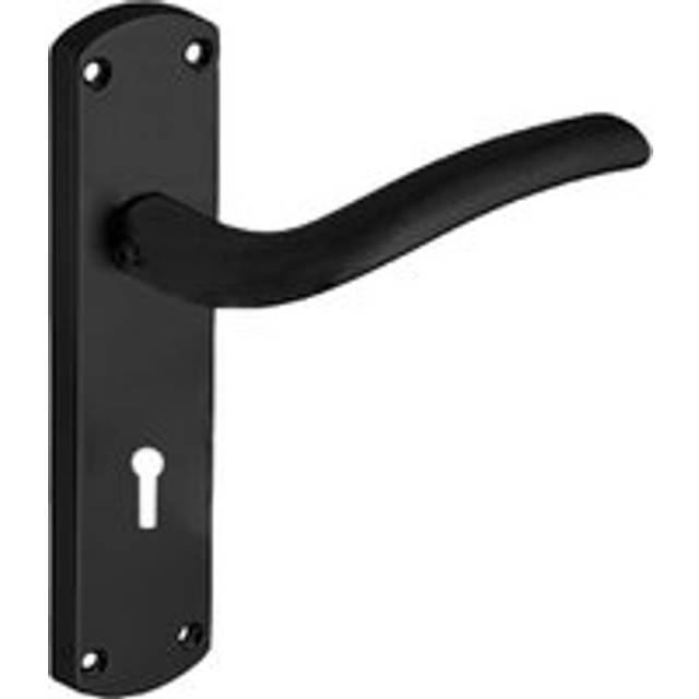 Goodrich Lever Lock Door Handle - Matte Black - Pair - Designer Levers