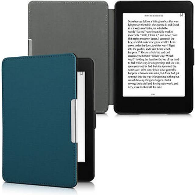 Kwmobile Fodral kompatibelt med Amazon Kindle Paperwhite - nylon skyddande läsplatta fodral folio bok stil fodral - bensin