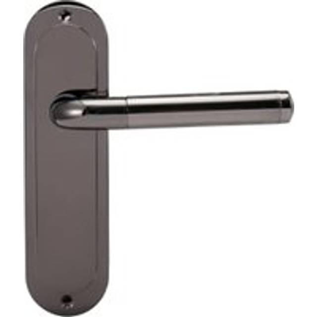 Madrid Black Nickel Latch Door Handle - 1 Pair - Grey