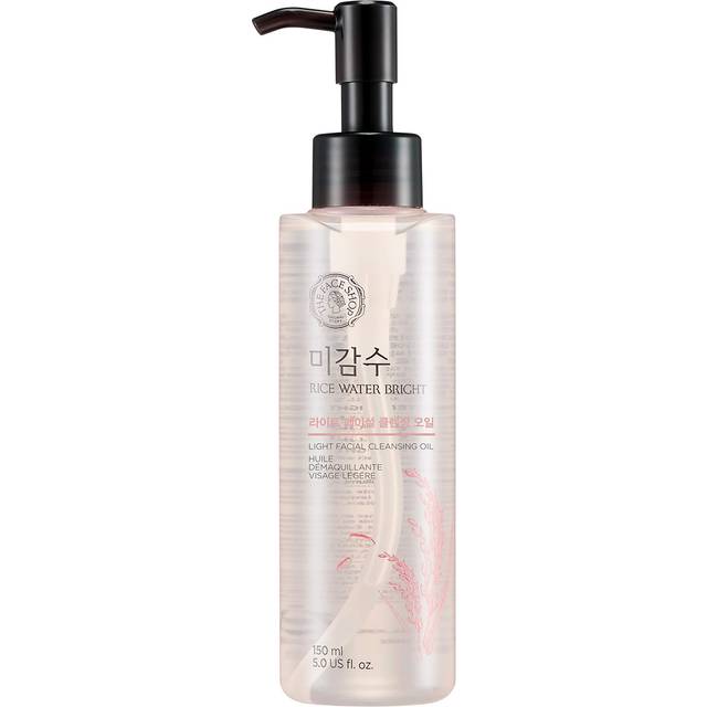 THE FACE SHOP Rice Water Bright Face Wash  Facial Cleanser for Sensitive  Normal & Oily Skin  Gentle Hydrating Daily Face Cleansing Oil  5.0 Fl Oz (1