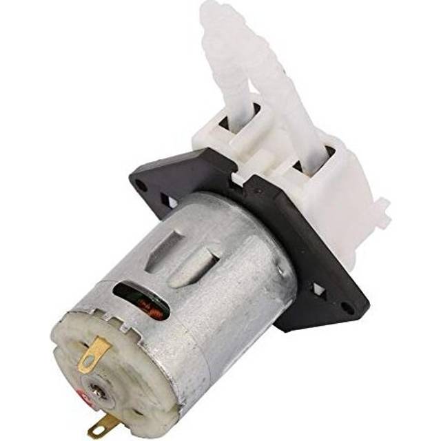 Peristaltic Pump, 12V Dosing Pump DIY Peristaltic Tube Head for Aquarium Lab Chemical Analysis Silicone Tube:3 * 5 Flow Range: 10ml/min-90ml/min(White